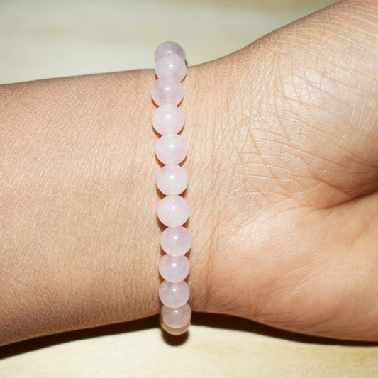 6mm Rose Quartz Bracelet for Women