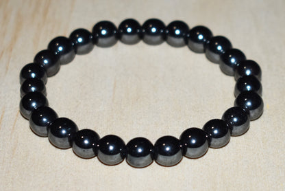 8mm Hematite Bead Bracelet Man