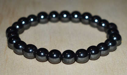 8mm Hematite Bead Bracelet Man