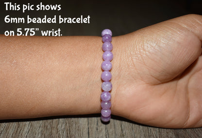 6mm Violet Lilac Jasper Bracelet