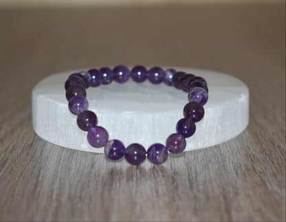8mm Amethyst Bracelet