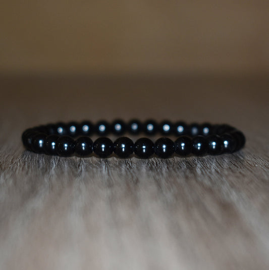 6mm Black Tourmaline Bracelet for Women and Men Bracelet
