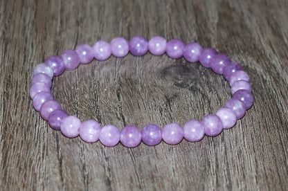 6mm Violet Lilac Jasper Bracelet