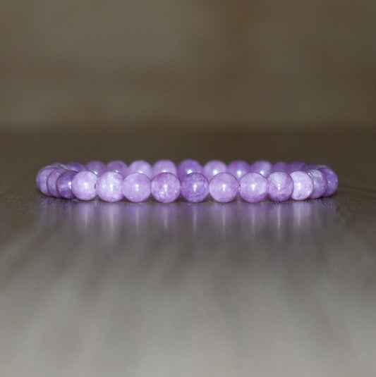 6mm Violet Lilac Jasper Bracelet