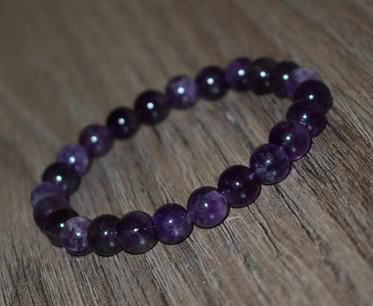 8mm Amethyst Bracelet