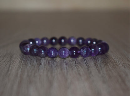 8mm Amethyst Bracelet