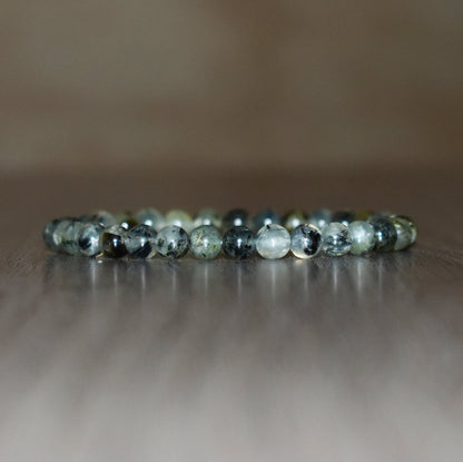 6mm Prehnite Bracelet for Men and Women