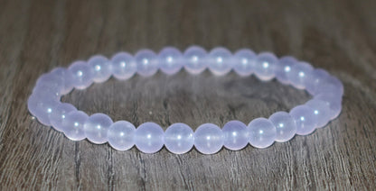 6mm Violet Chalcedony Bracelet for Women