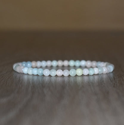 4mm Morganite Bracelet for Women