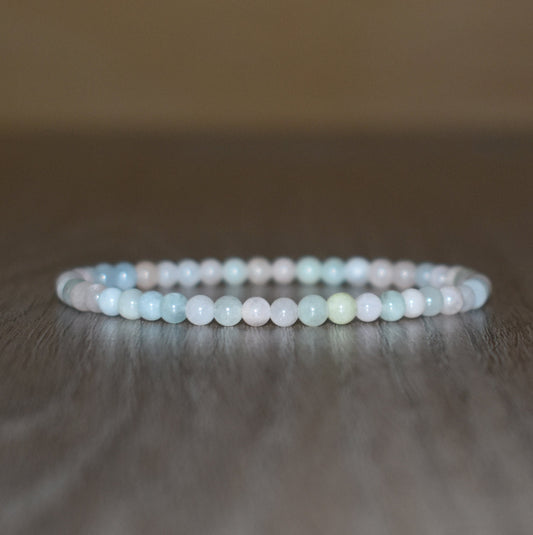 4mm Morganite Bracelet for Women