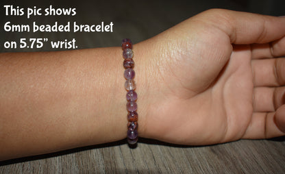 6mm Purple Lodolite Bracelet