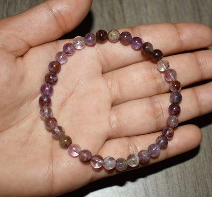 6mm Purple Lodolite Bracelet