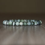 6mm Green Zebra Jasper Bracelet