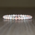 6mm Matte Red Picasso Jasper Bracelet
