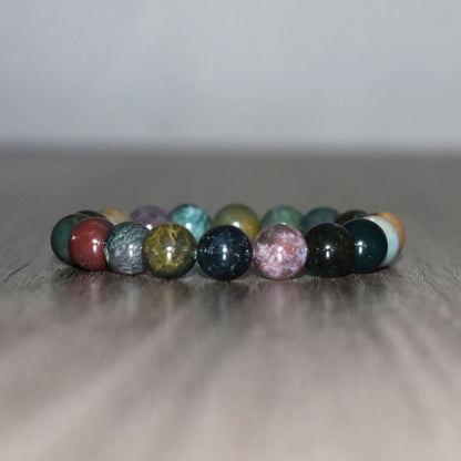 10mm Indian Agate Bracelet for Women
