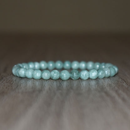 6mm Green Jade Bracelet