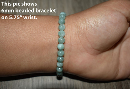 6mm Green Jade Bracelet