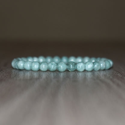 6mm Green Jade Bracelet