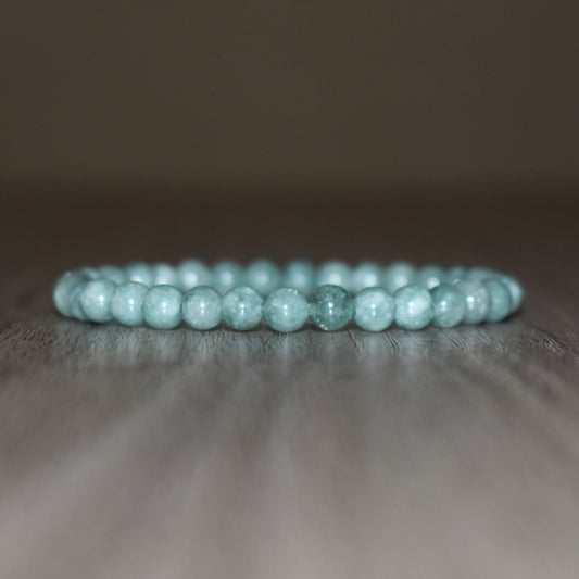 6mm Green Jade Bracelet