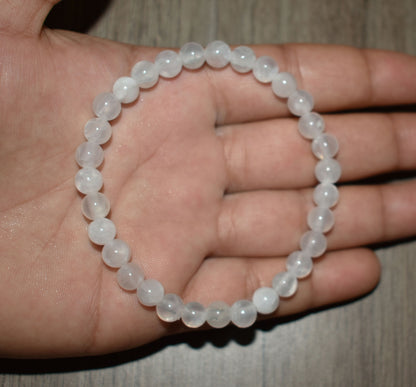 6mm Selenite Bracelet