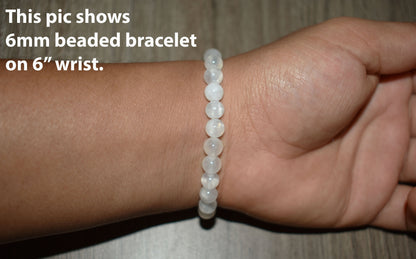 6mm Selenite Bracelet