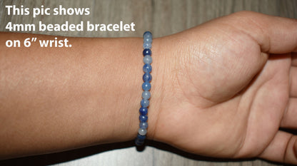 4mm Blue Aventurine Bracelet