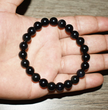 8mm Black Obsidian Bracelet