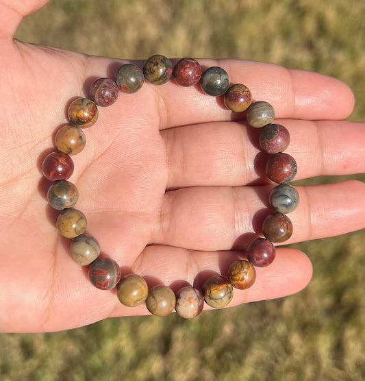8mm Picasso Jasper Bracelet