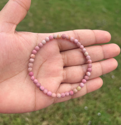 4mm Matte Rhodochrosite Bracelet