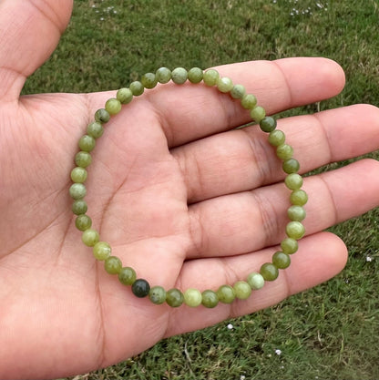 4mm Green Jasper Bracelet for Men