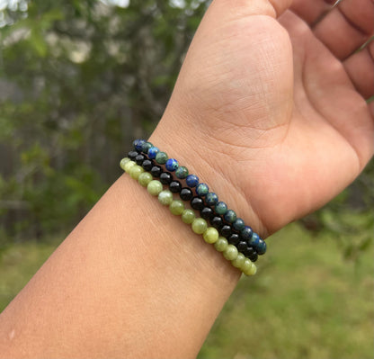 4mm Green Jasper Bracelet for Men
