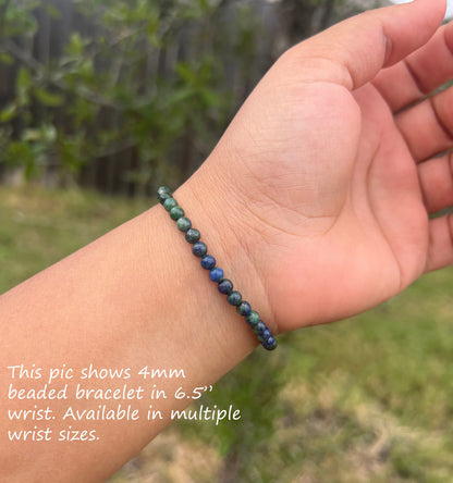 4mm Azurite Bracelet