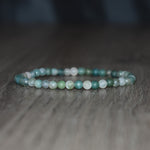 4mm Matte Moss Agate Bracelet