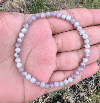 4mm Lilac Jasper Bracelet