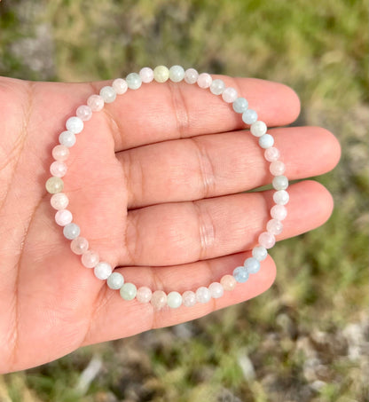 4mm Morganite Bracelet for Women