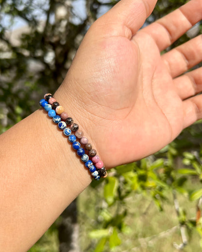 4mm Rhodonite Positive Energy Bracelet