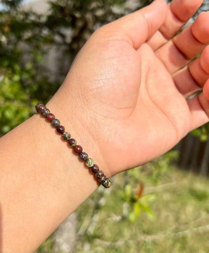 Bloodstone Bracelet 4mm