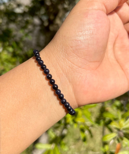 4mm Blue Sandstone Bracelet
