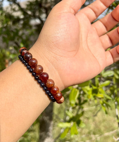 4mm Blue Sandstone Bracelet