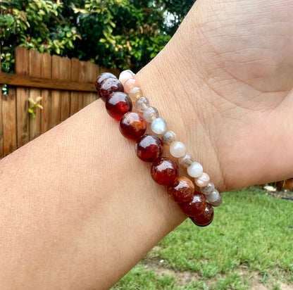 4mm Black Moonstone Bracelet