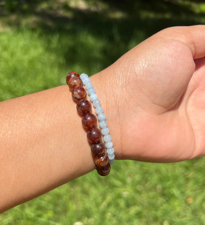 4mm Aquamarine Bracelet for Women