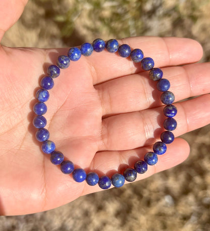 6mm Lapis Lazuli Bead Bracelet for Man and Woman Bracelet