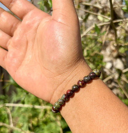 6mm Dragon Bloodstone Bracelet