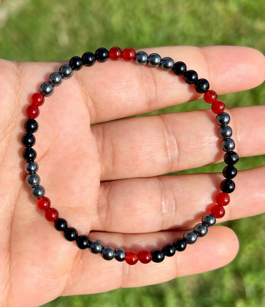 4mm Beaded Bracelet for Men and Women