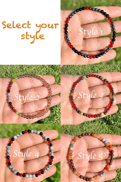 4mm Crystal Bracelets for Men