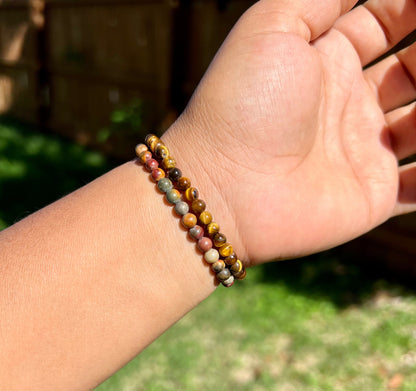 4mm Tiger Eye Bracelet for Women
