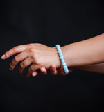 8mm Ice Blue Persian Jade Bracelet