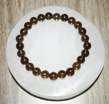 8mm Smoky Quartz Bracelet
