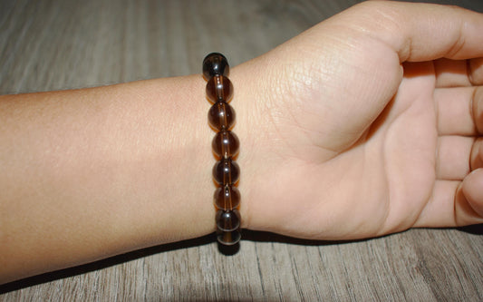 8mm Smoky Quartz Bracelet