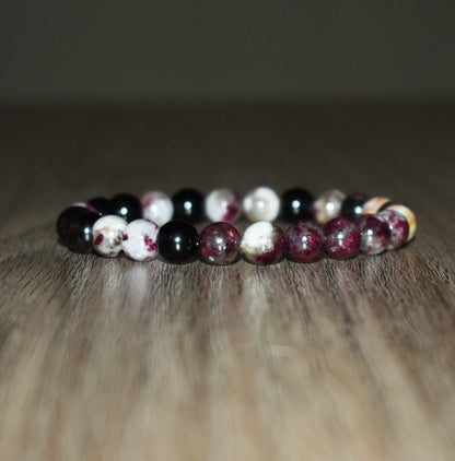 8mm Tourmaline Bracelet for Women and Men Bracelet